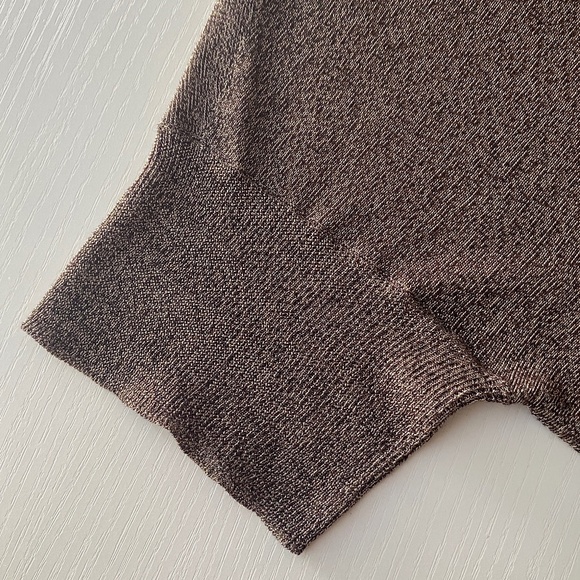 Eileen Fisher Sheer Bronze Metallic Relaxed Fit Oversized Size PM - Picture 5 of 11